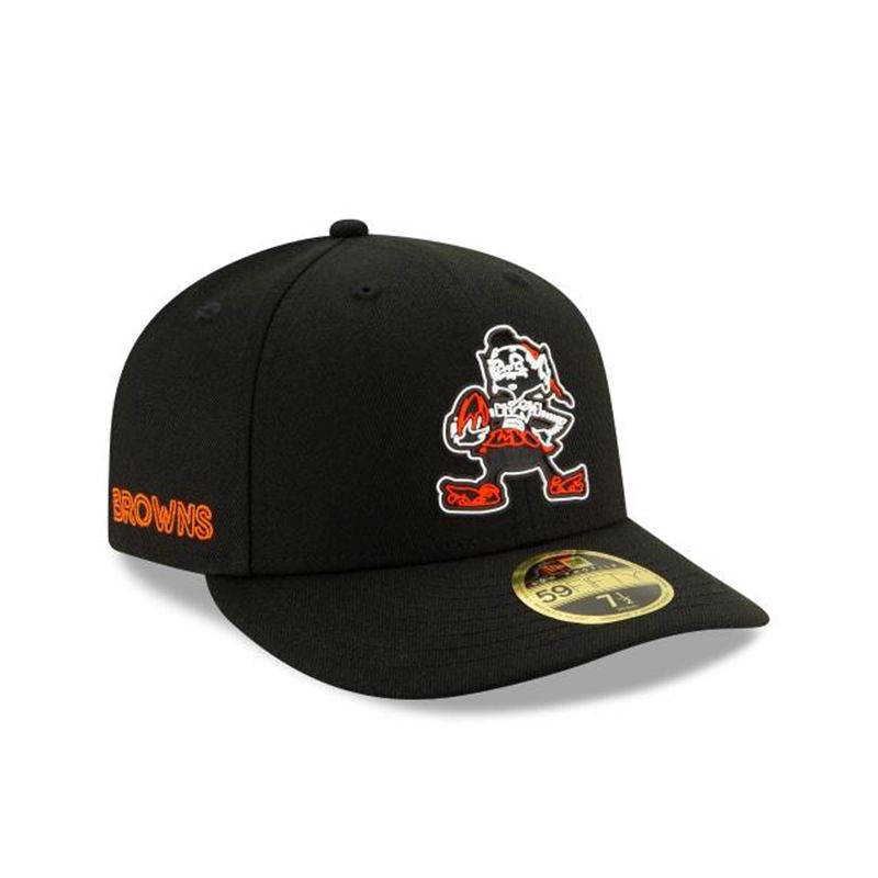 NFL Cleveland Browns Official Draft Low Profile 59Fifty Fitted (DDS5957) - Black New Era Caps